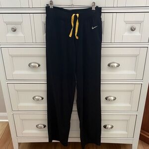 Nike Black Pants with Yellow waist string